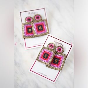 Tiny Tassel Noisette Beaded Earrings